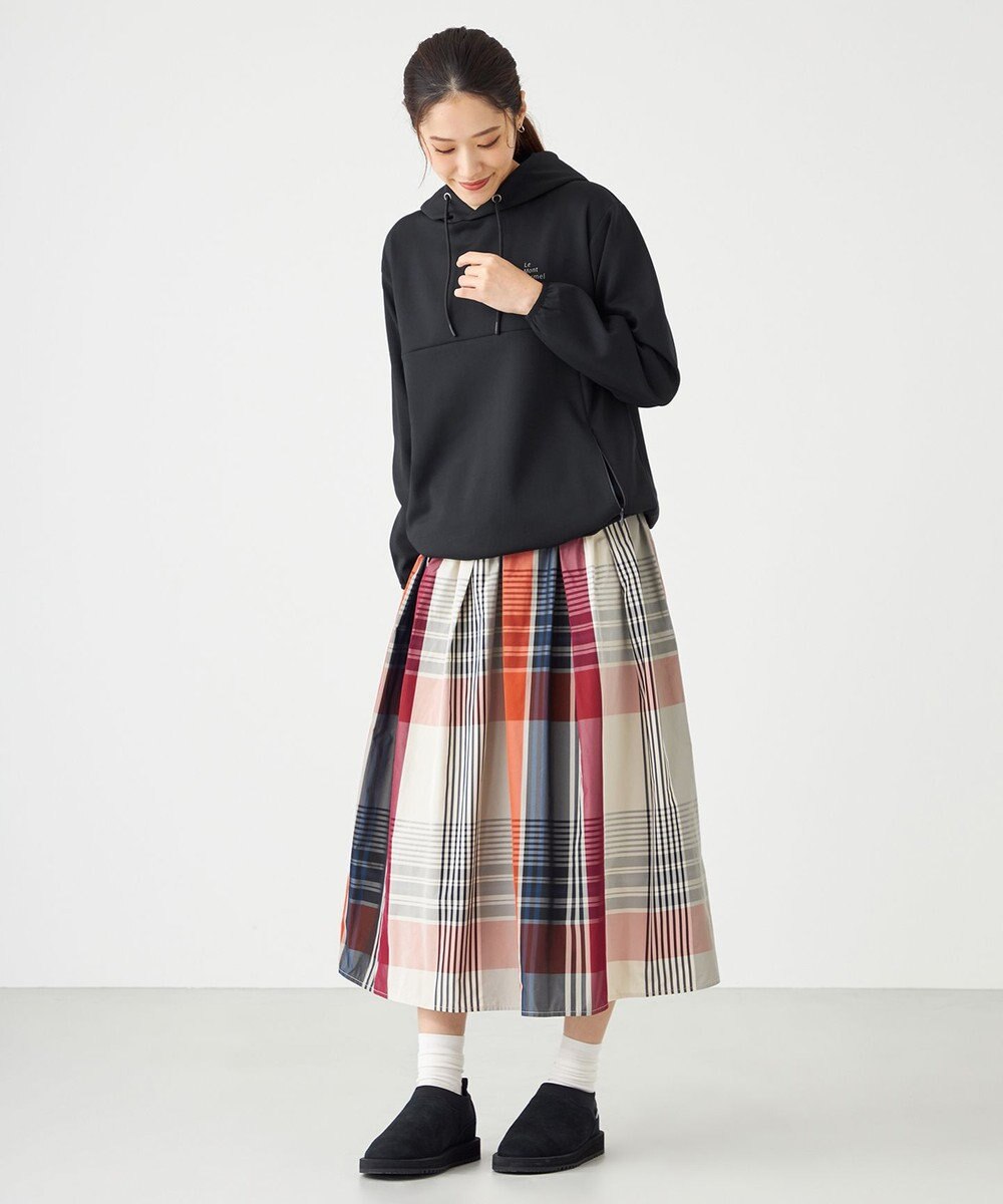 SHARE PARK LADIES メモリーチェックフレアスカート 