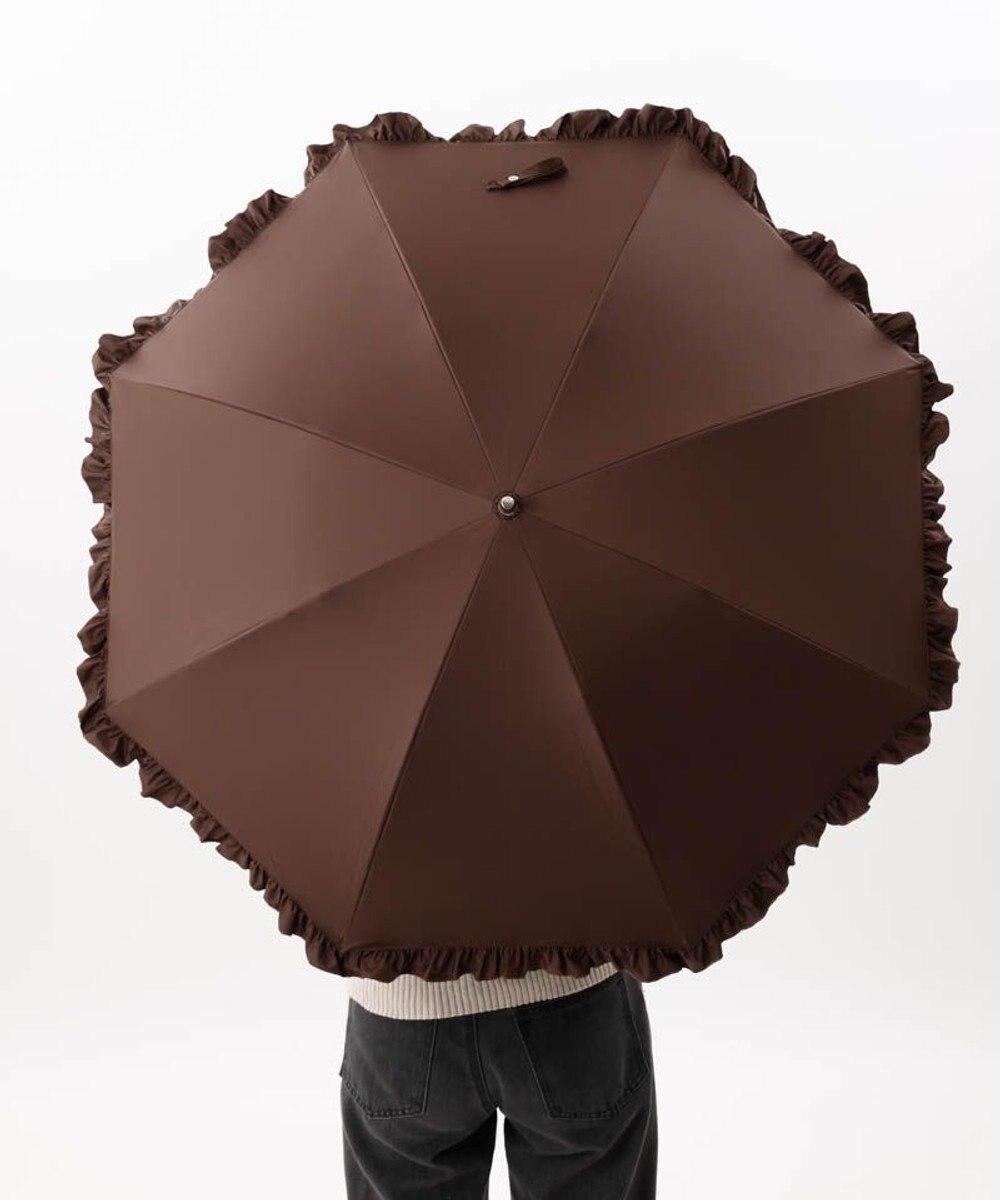 AURORA 【WEB限定】フリル晴雨兼用傘（1段スライドショート） 