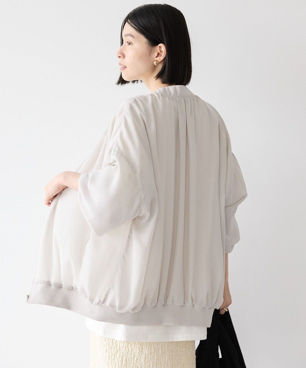 AMERICAN HOLIC リバーシブルシフォン×チュールブルゾン 