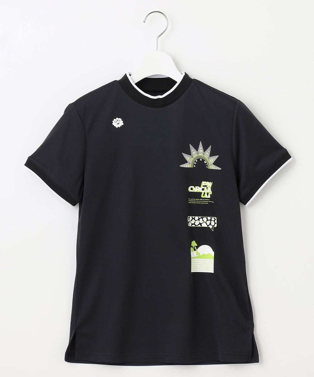 PW CIRCULUS 【UVカット / 吸水速乾】【WOMEN】グラフィティ モック T ゴルフウェア レディース 