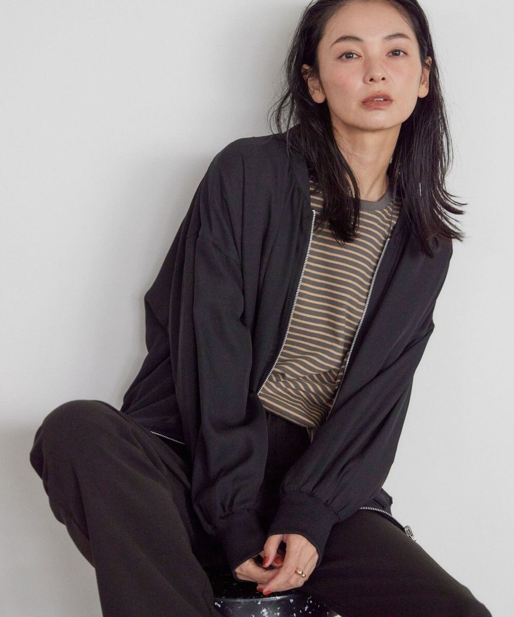 AMERICAN HOLIC リバーシブルシフォン×チュールブルゾン 