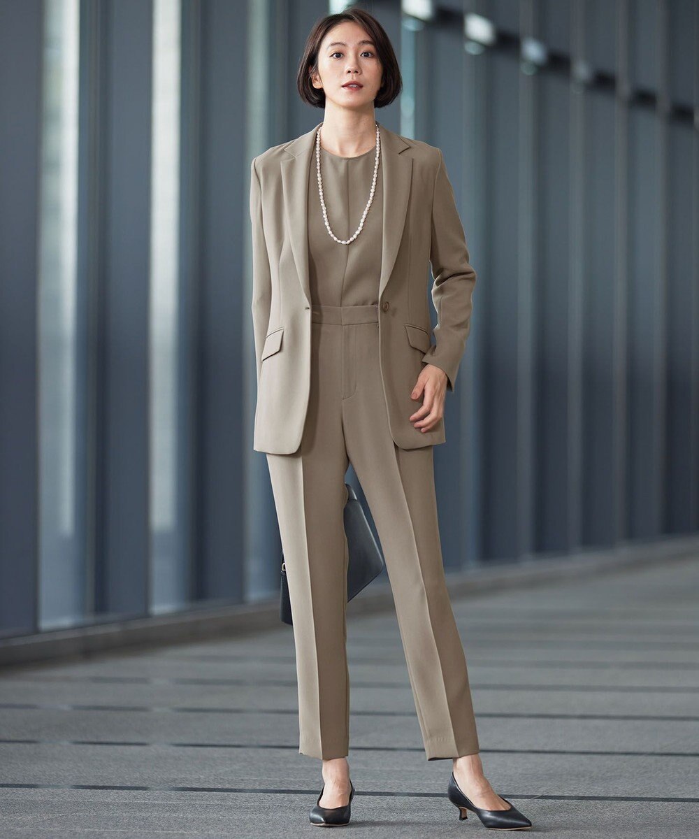 自由区 L 【19号サイズまで展開・カタログ掲載・セットアップ対応】トリアセダブルクロステーパード パンツ 