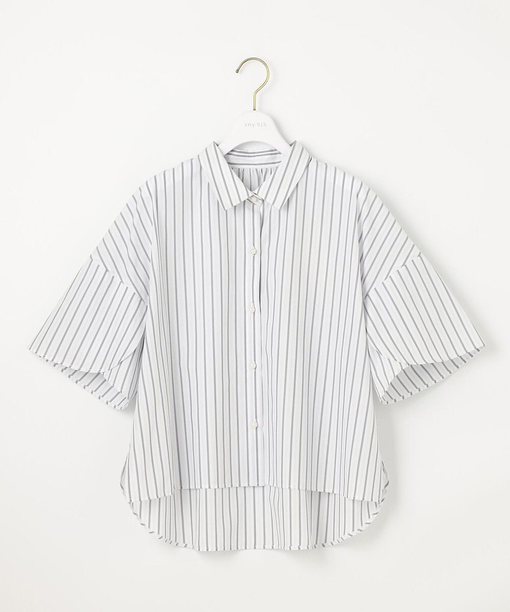 ANY SIS 【洗える】ペタルスリーブ シャツ 