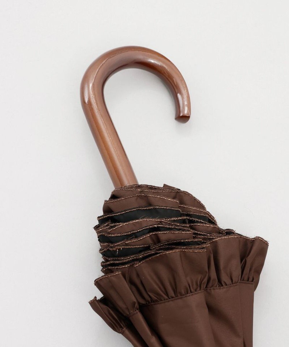 AURORA 【WEB限定】フリル晴雨兼用傘（1段スライドショート） 