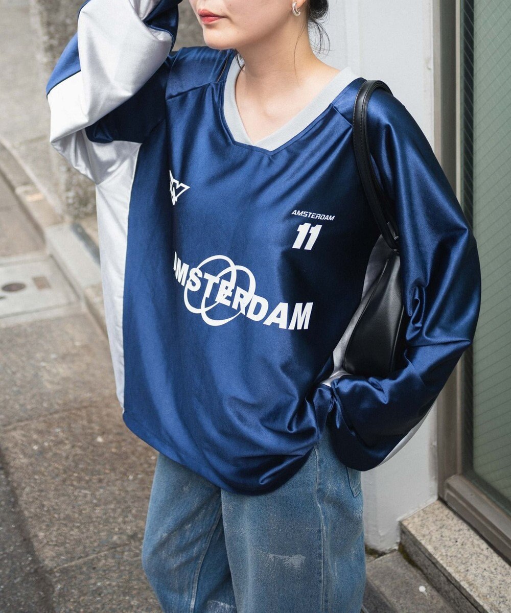 WEGO サテンゲームグラフィックプルオーバー 