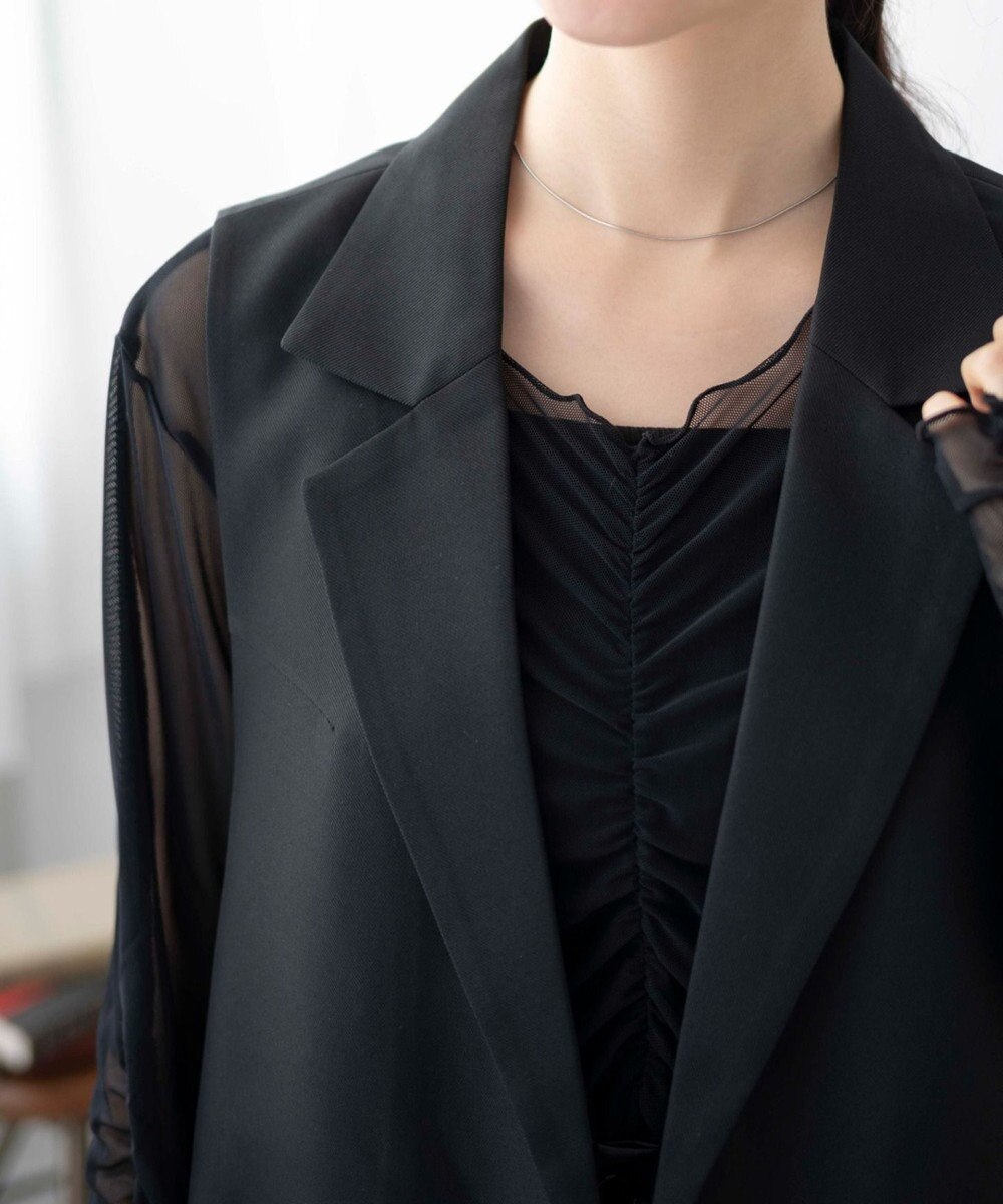 WEGO サイドリボンテーラードベスト 