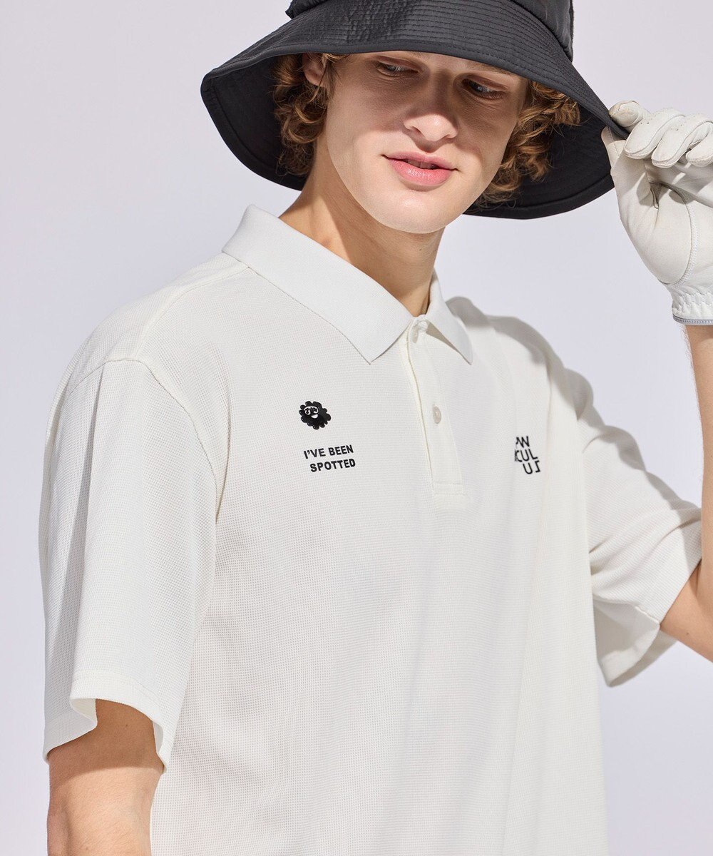 PW CIRCULUS 【MEN】ミニワッフル鹿の子ポロ ゴルフ 