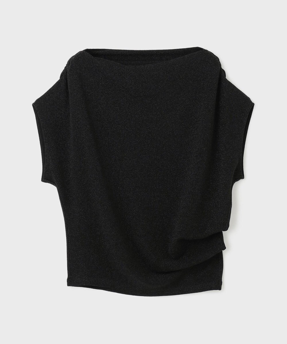 GRACE CONTINENTAL ラメドレープカットトップ 