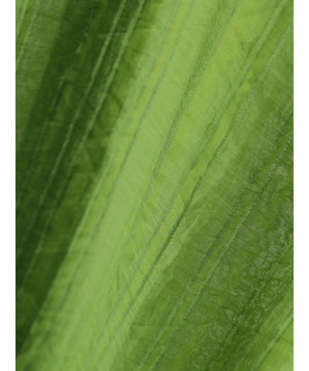 Green Parks シアーストライプショート丈シャツ 