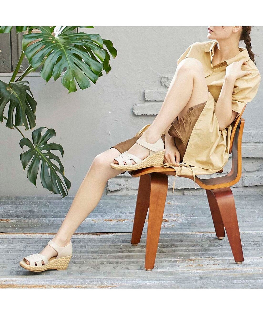 MODE ET JACOMO <D'ICI>カットワークストラップサンダル 