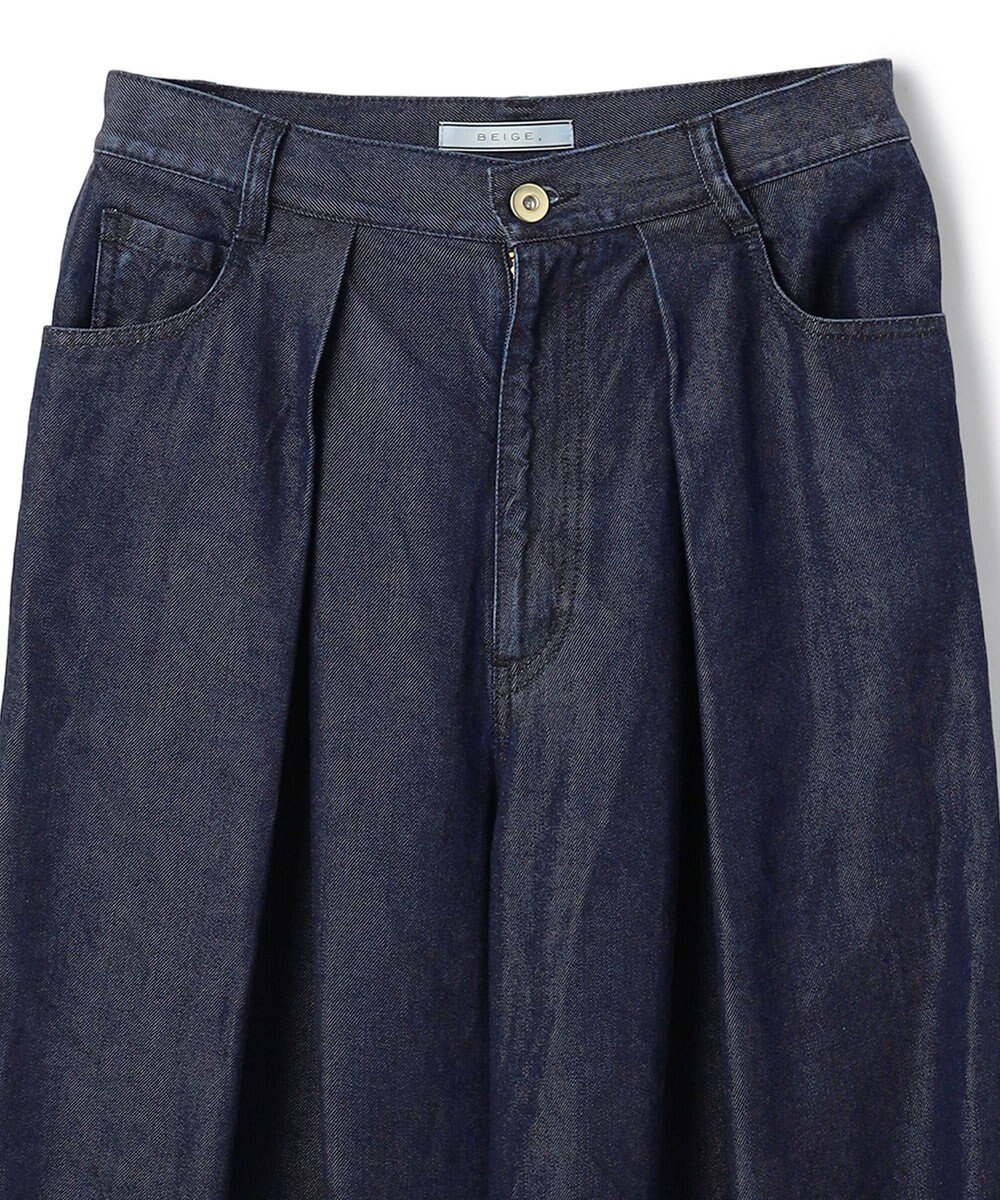 BEIGE， FRANKLIN / ドレープタックワイドパンツ 