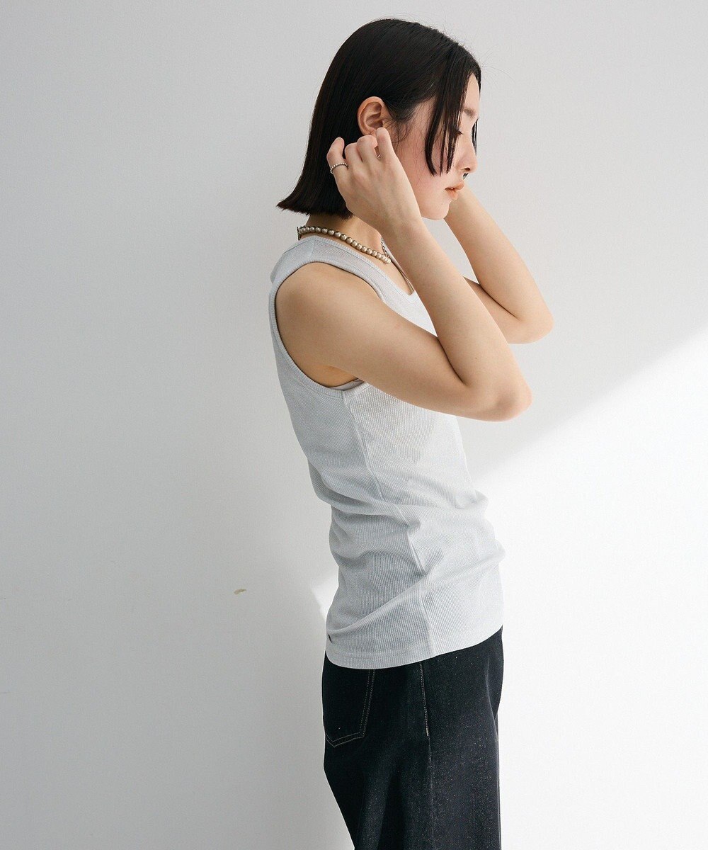 Green Parks ・Ｐｅｔｉｔ　Ｆｌｅｕｒ　ラメリブタンクトップ 