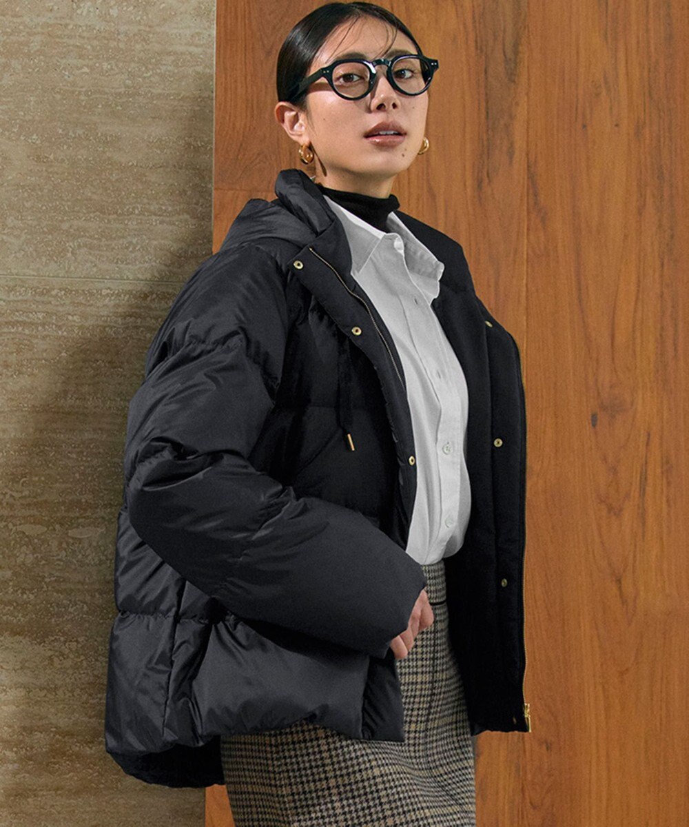 23区 L 【滝沢眞規子さん着用/VERY掲載】シレータフタ コンパクト ダウンコート 