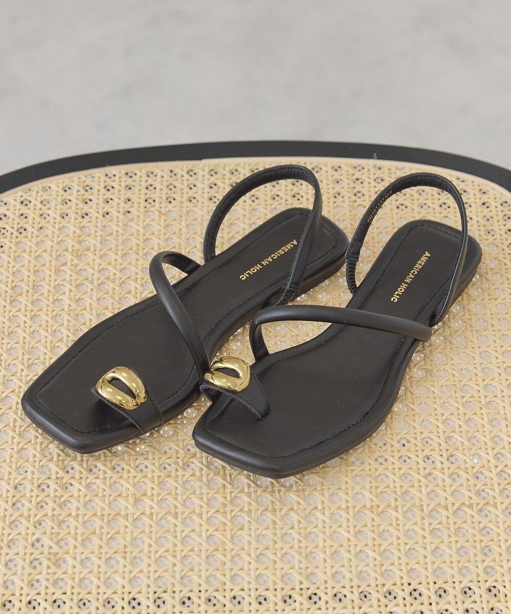 AMERICAN HOLIC メタルポイントトングサンダル 