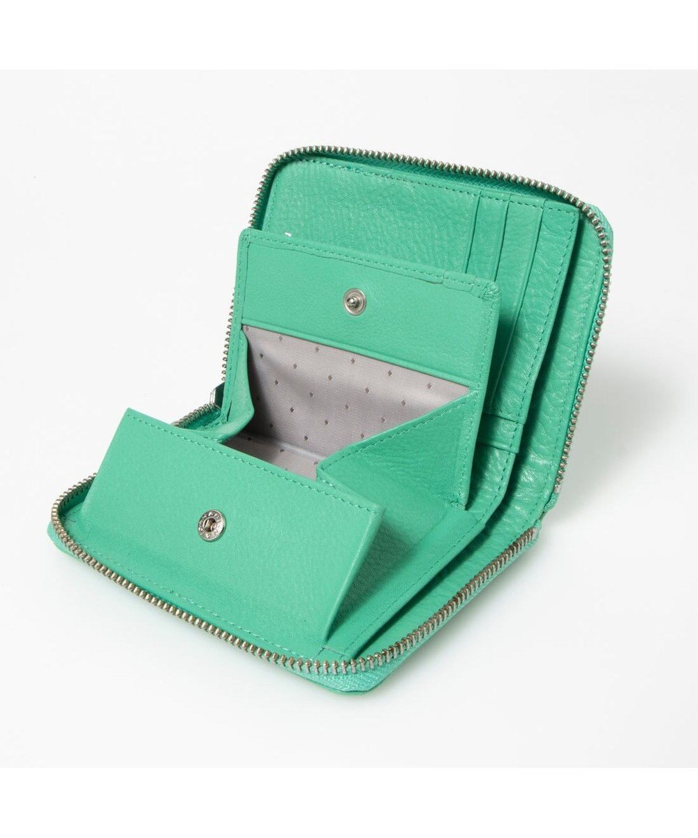 UNBILLION ペルケ perche / ドット型押しラウンドパームフィット財布 