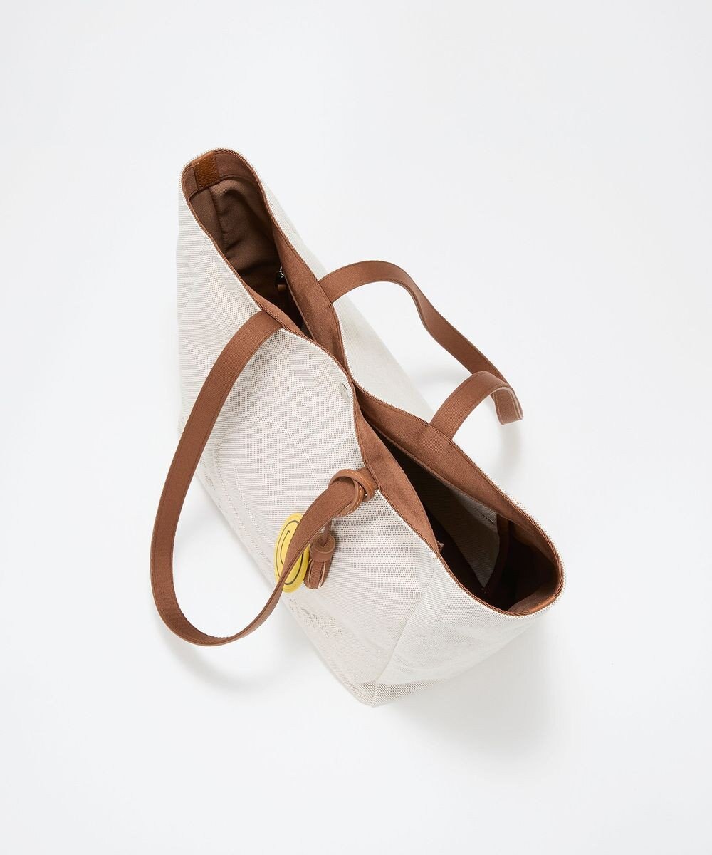 TOPKAPI 【Breath TOPKAPI】SMILE COLLECTION エンボス スマイル ビッグ トートバッグ /スマイルチャーム付き 