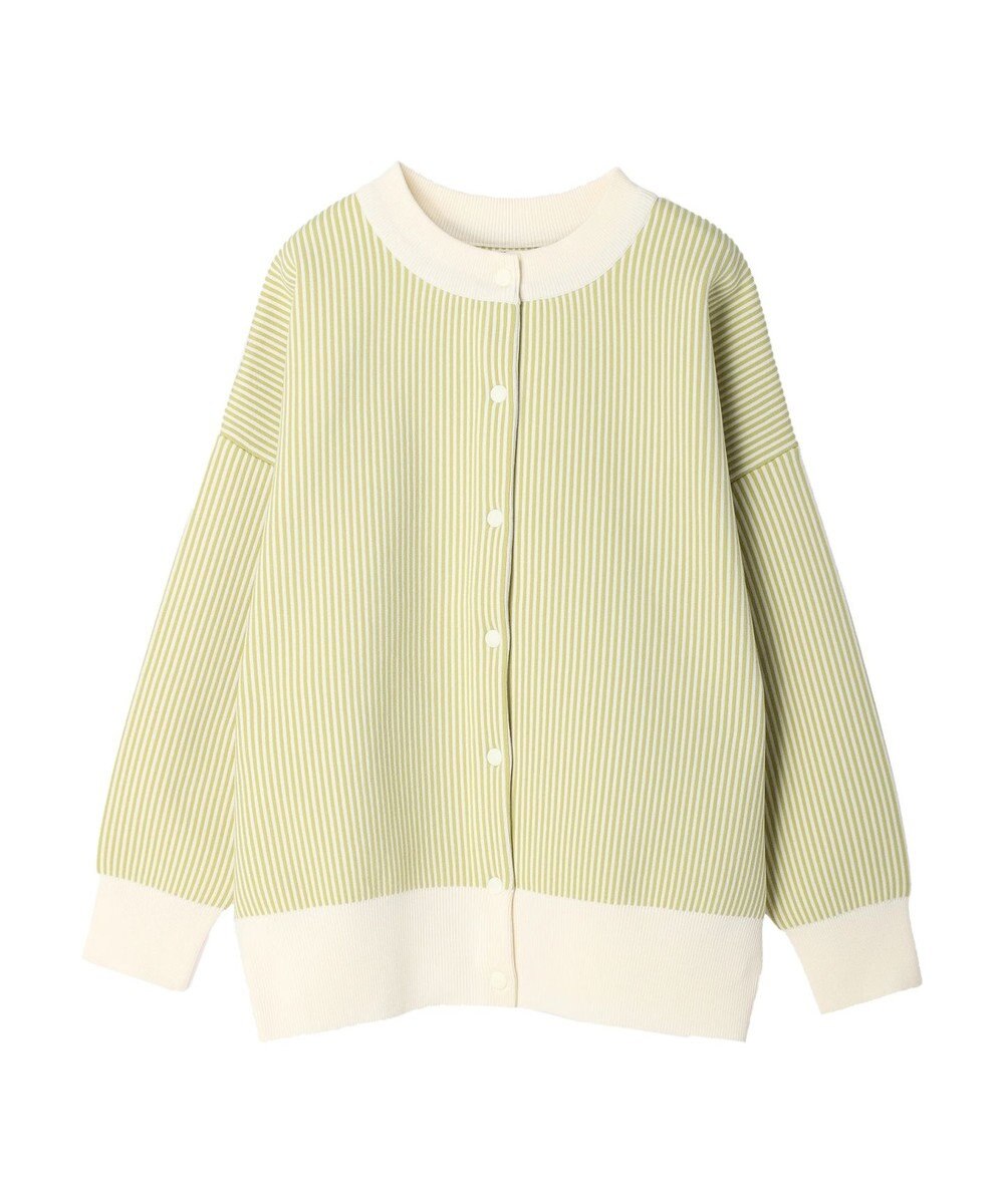Green Parks ストライプＪＱカーディガン 