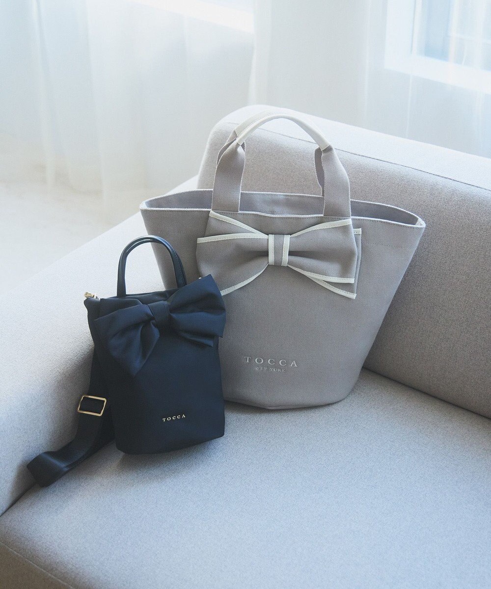 TOCCA 【泉里香さん着用】RIBBON KNOT NYLON MULTI BAG ナイロンマルチバッグ 