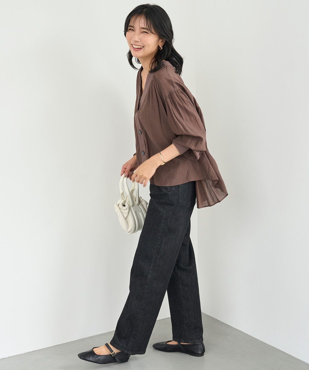 UNFILO シアーシャツ カーディガン 