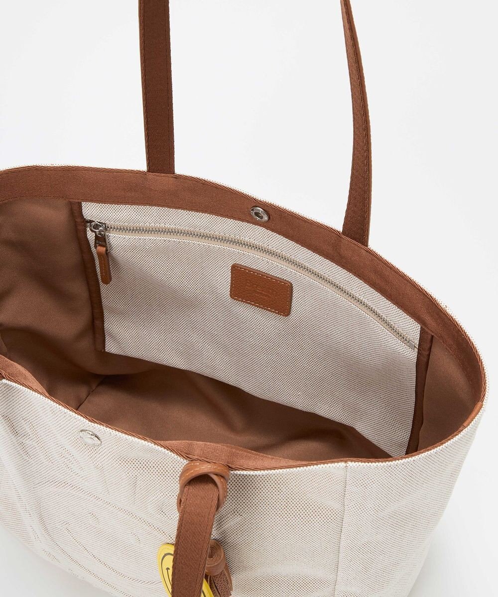 TOPKAPI 【Breath TOPKAPI】SMILE COLLECTION エンボス スマイル ビッグ トートバッグ /スマイルチャーム付き 