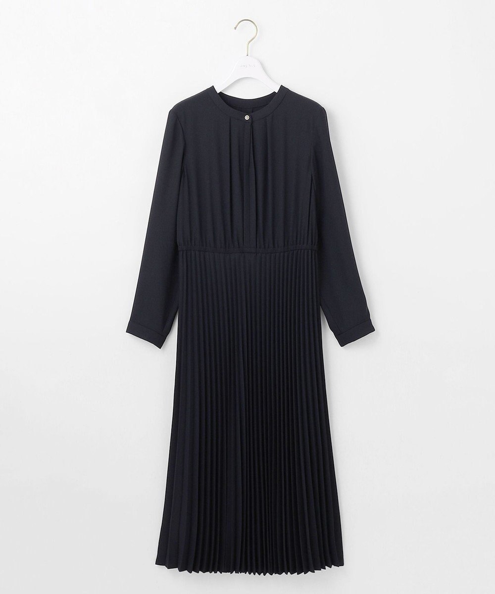 ANY SIS L 【洗える】ノーブルプリーツ ワンピース 