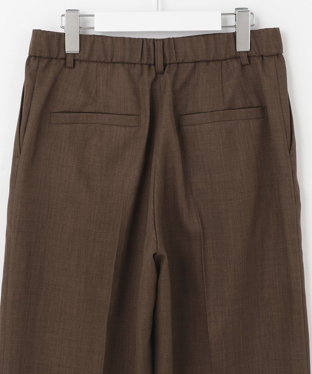 自由区 【接触冷感・速乾・UVカット・撥水・防シワ】リネンライクツイル ワイドストレート 