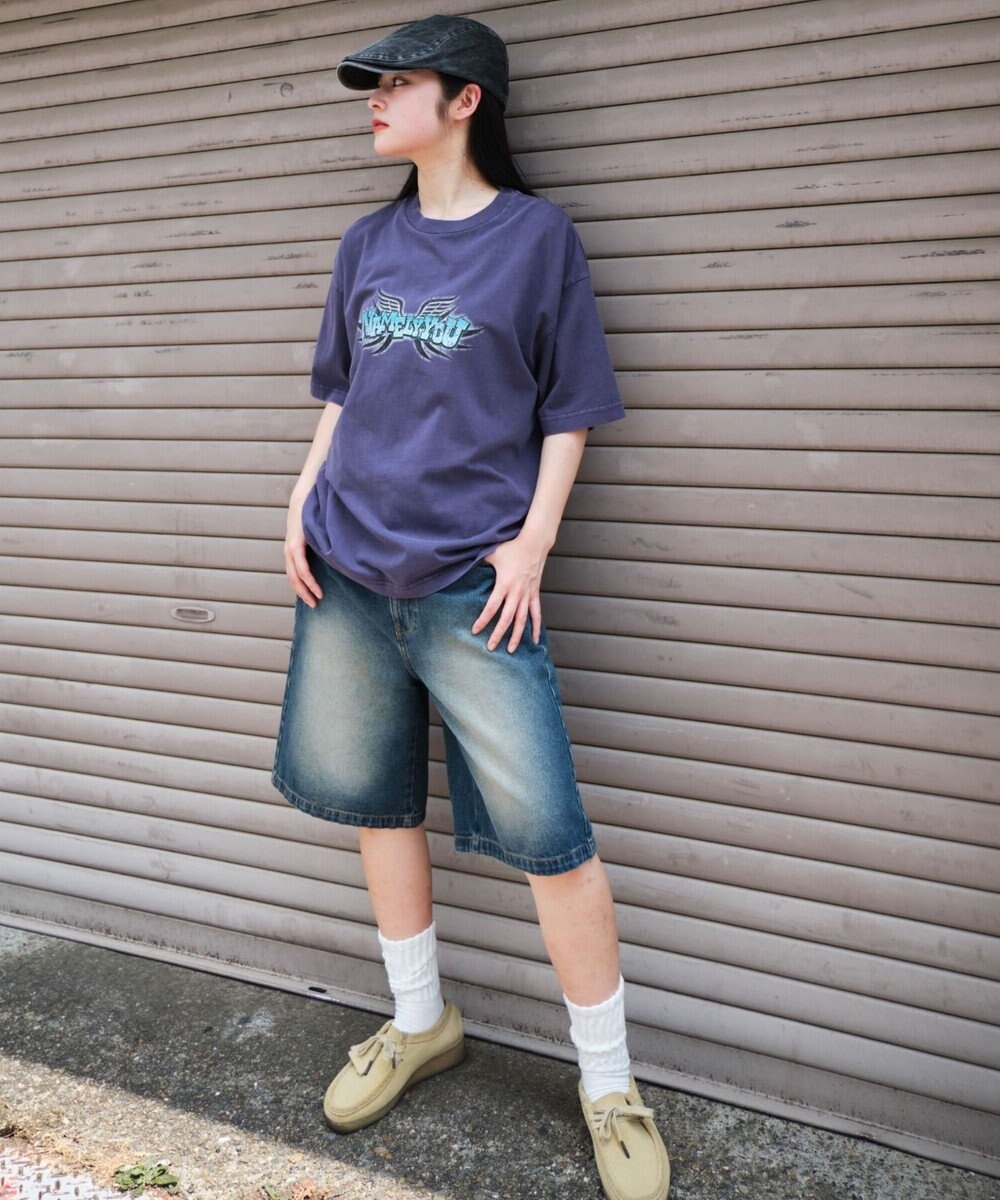 WEGO 【ユニセックス着用ITEM/MLサイズ展開】コンパクトフィットピグメントグラフィックT（SS） 