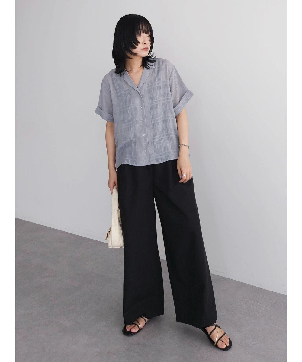 Green Parks 綿麻混バギーパンツ 