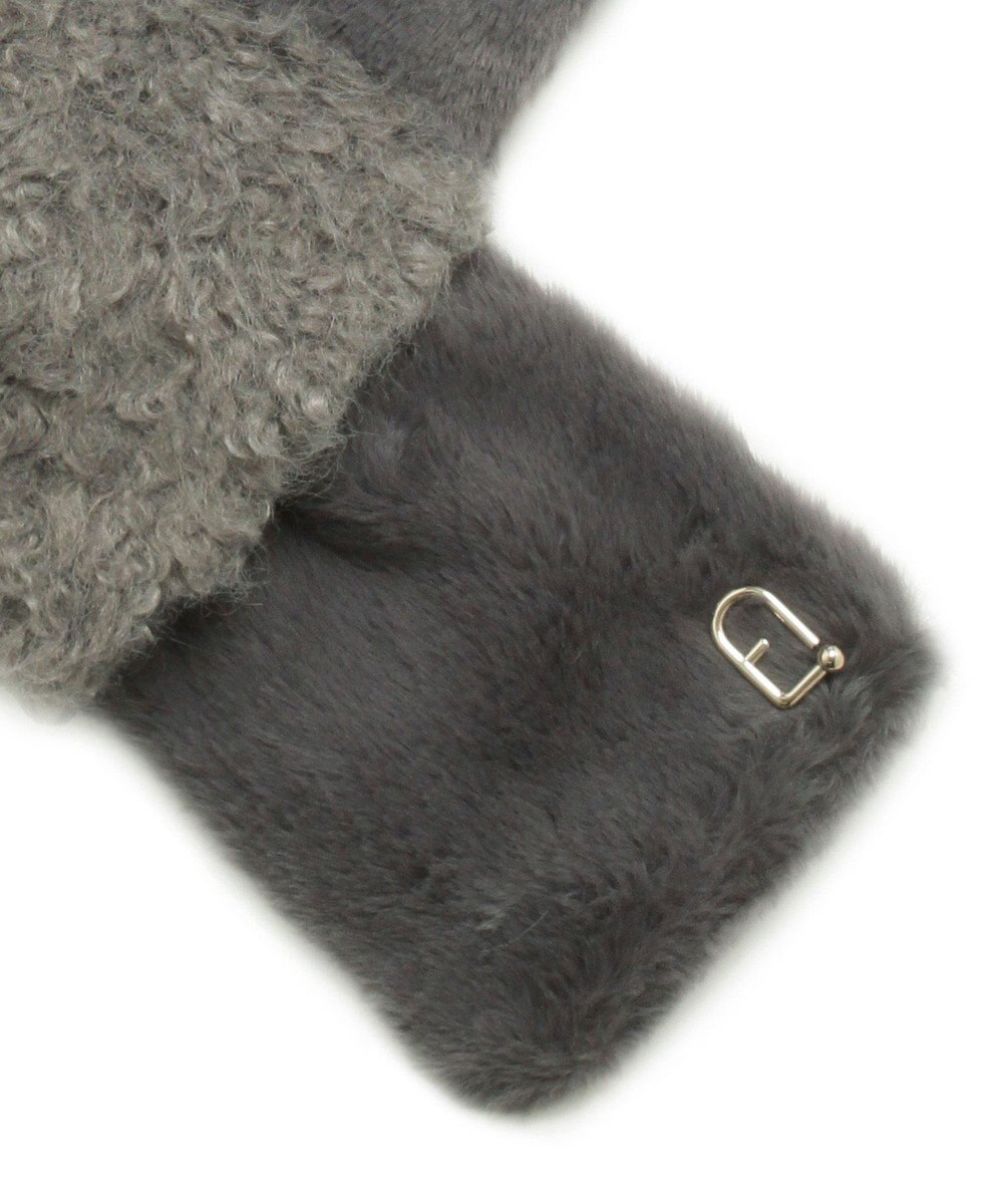 MOONBAT FURULA バイカラー フェイクファーマフラー 