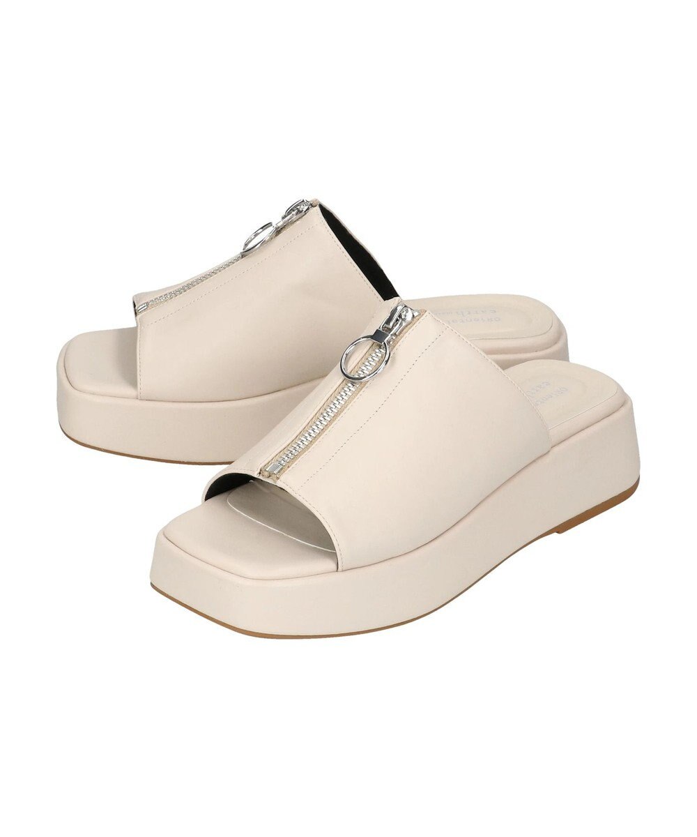 earth music&ecology ＯＲｉｅｎｔａｌＴＲａｆｆｉｃ　フロントジップサンダル 