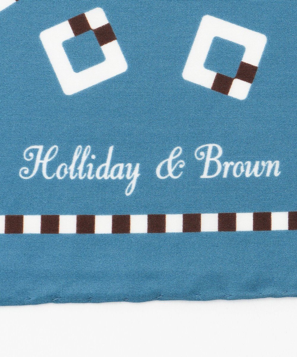 JOSEPH ABBOUD 【イタリア製】ランダムスクウェアパターンチーフ 