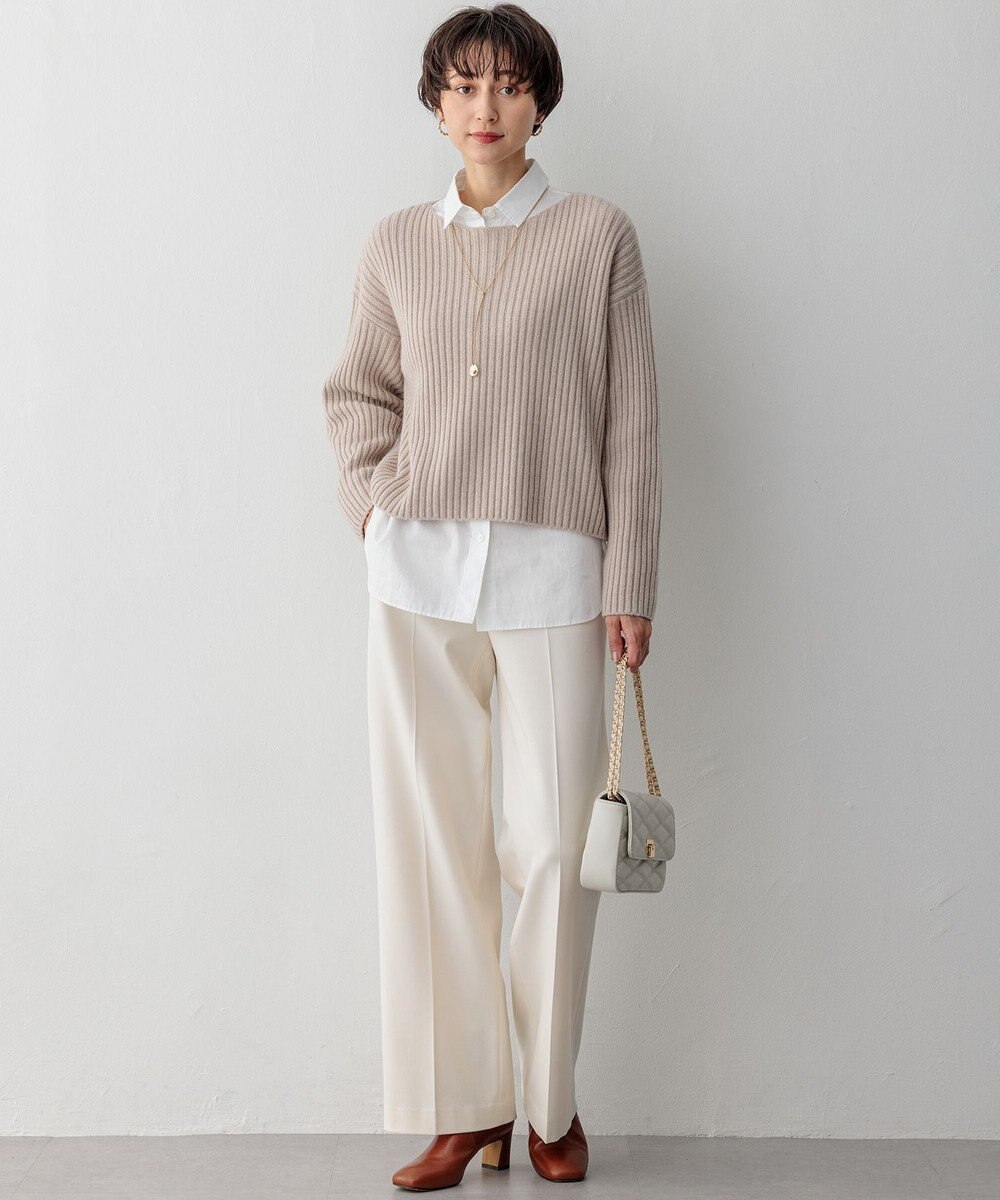 23区 S 【CLASSY.2月号掲載/洗える】CANCLINI ベーシック シャツ 