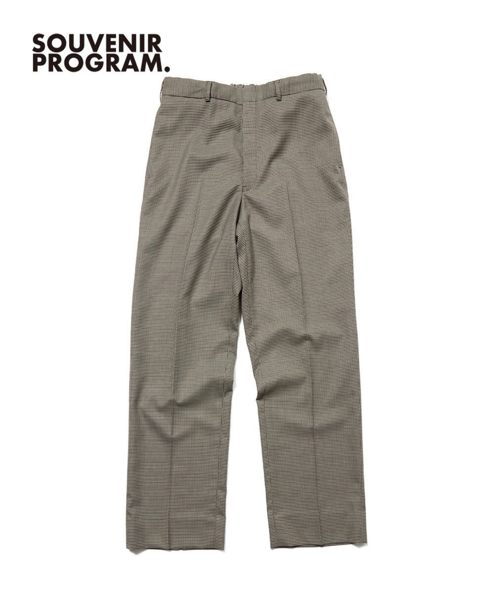 J.PRESS MEN 【J.PRESS ORIGINALS】【UNISEX】Wool Polyester Gunclub Check Piped Stem Nontuck Slacks 