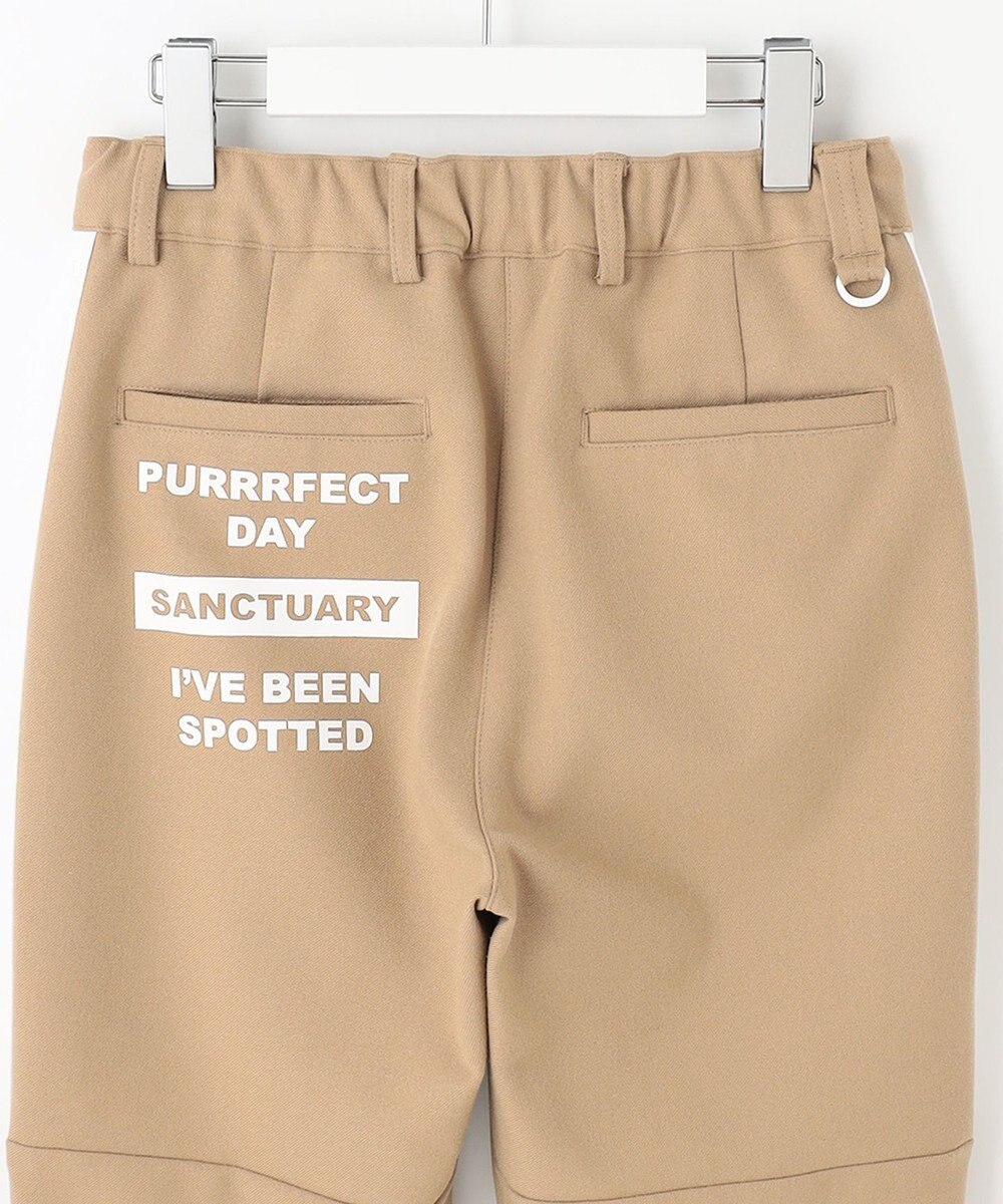 PW CIRCULUS 【WOMEN】【洗える/帯電防止/ストレッチ】ロゴ サイドライン パンツ 