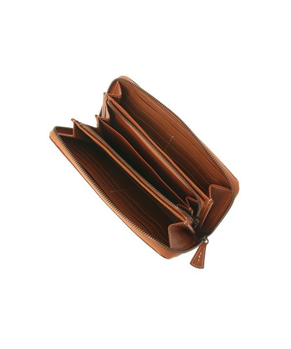 genten カットワーク ラウンド長財布 