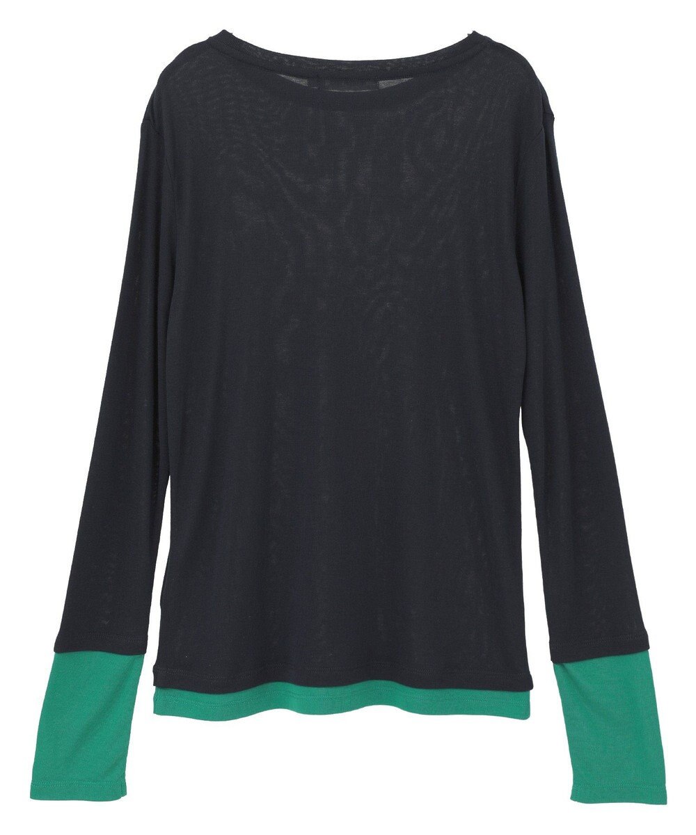 AMERICAN HOLIC 配色シアーレイヤードプルオーバー 