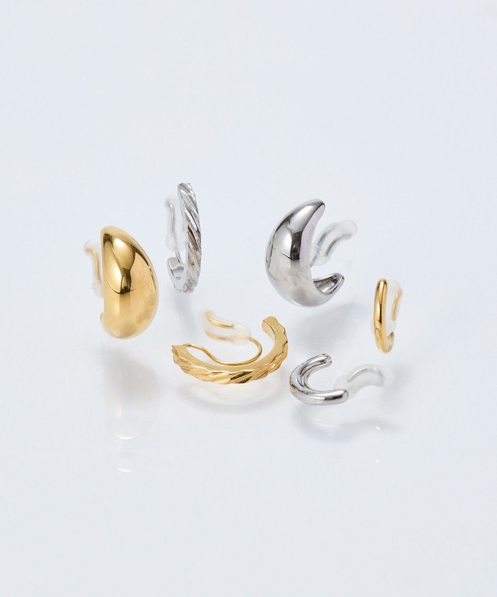 Phoebe 〈痛くないシリーズ/金属アレルギー対応〉スリークフープライトフィットイヤリング/サージカルステンレス 