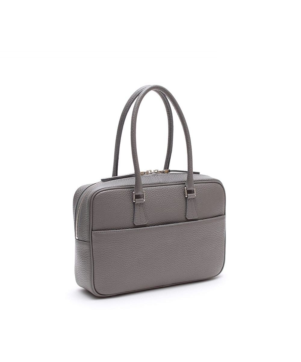 A.D.M.J. 牛革 ボストンバッグ 28cm※SILVER金具 