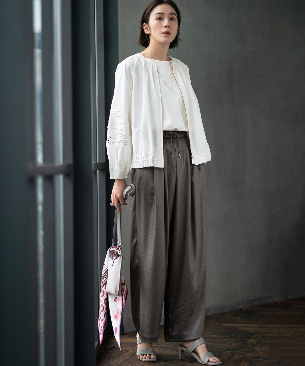 自由区 ビジューバックルサンダル 