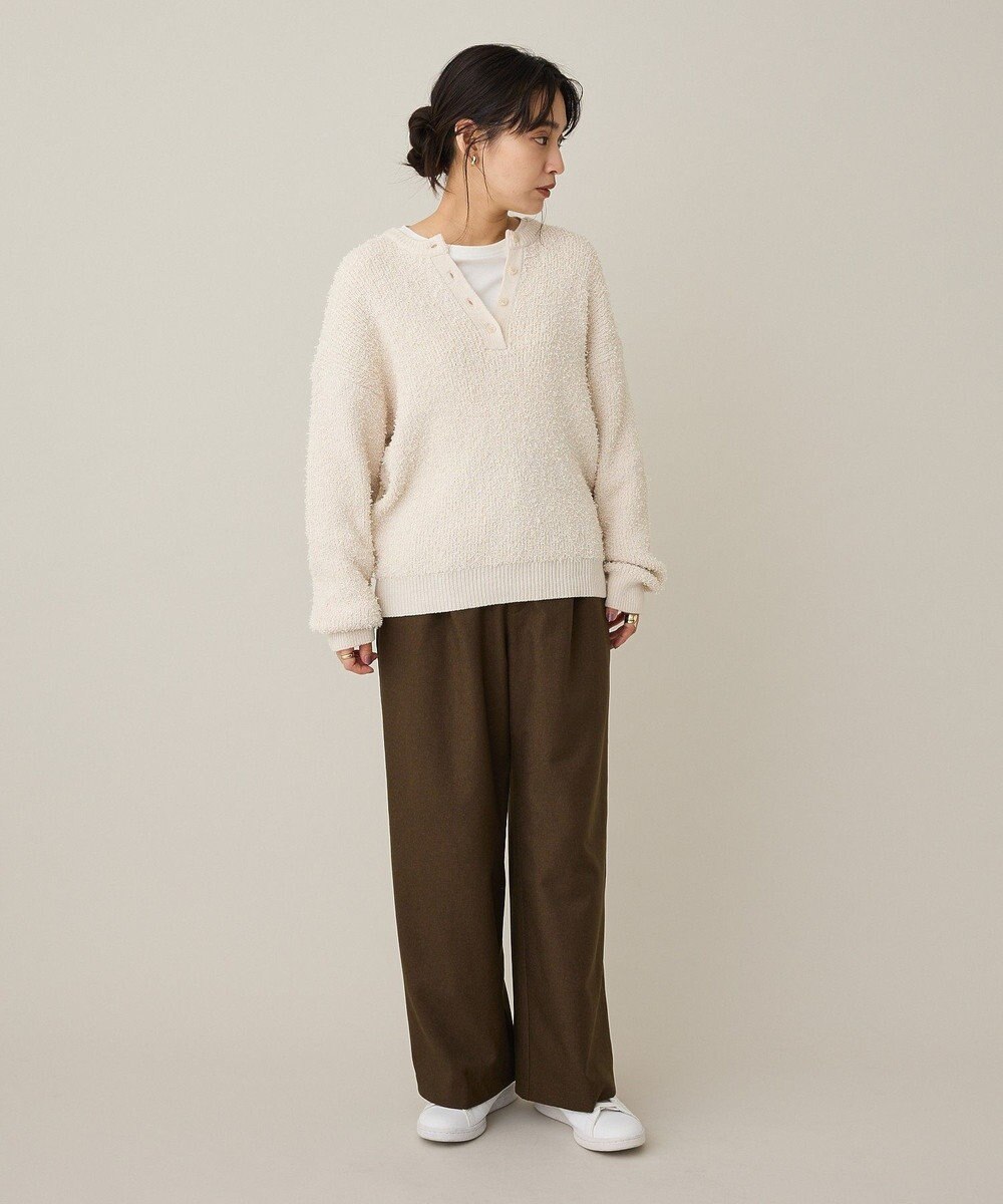 CRAFT STANDARD BOUTIQUE ウエスト折り返しスラックス 