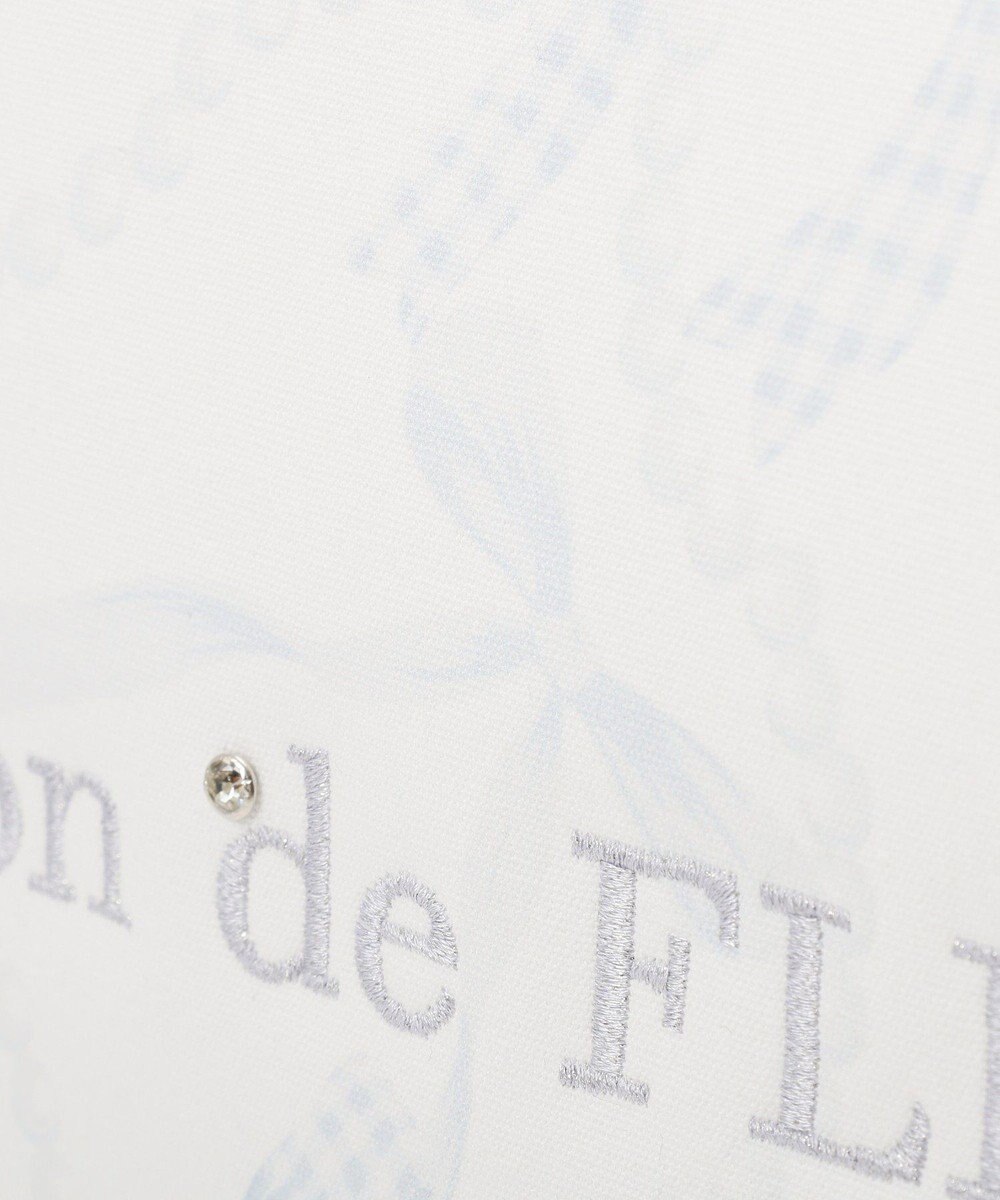 Maison de FLEUR リボンパールプリントマルチポケットトートバッグ 