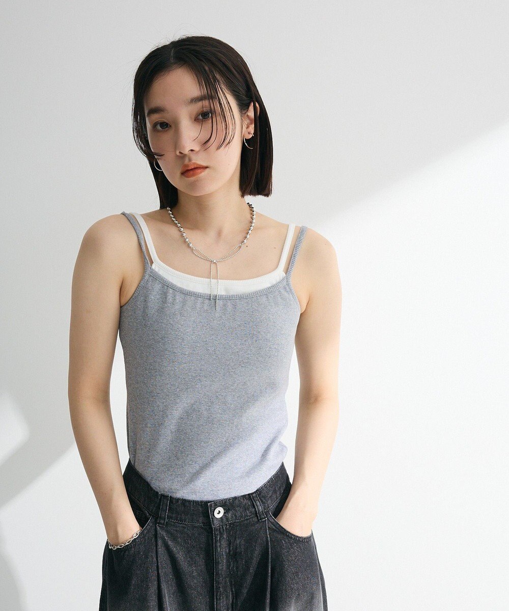 Green Parks ・Ｐｅｔｉｔ　Ｆｌｅｕｒ　レイヤードキャミ（カップ付 