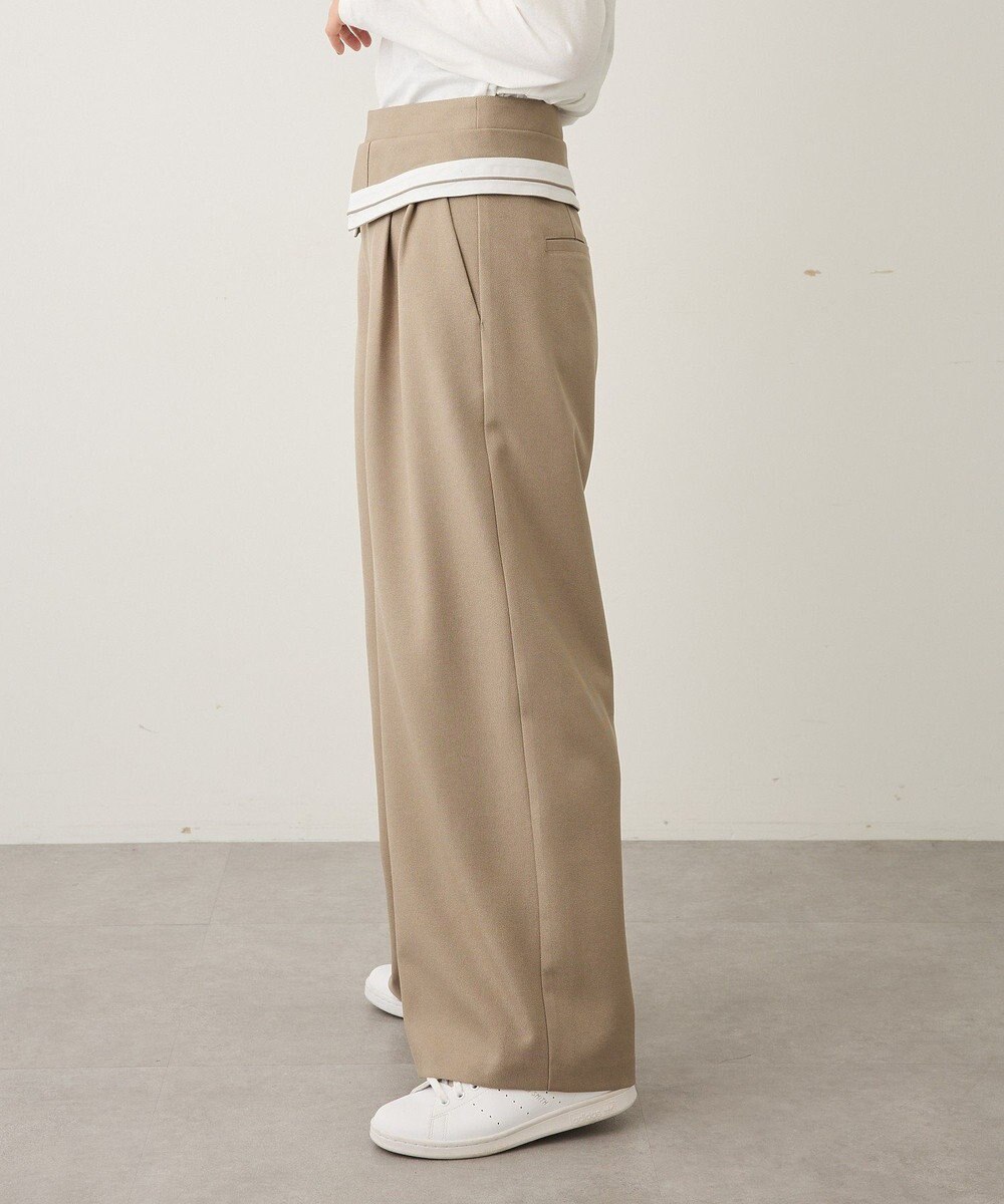 CRAFT STANDARD BOUTIQUE ウエスト折り返しスラックス 