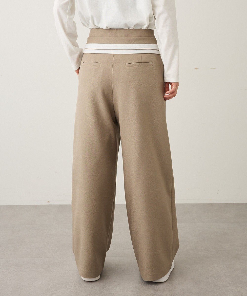 CRAFT STANDARD BOUTIQUE ウエスト折り返しスラックス 