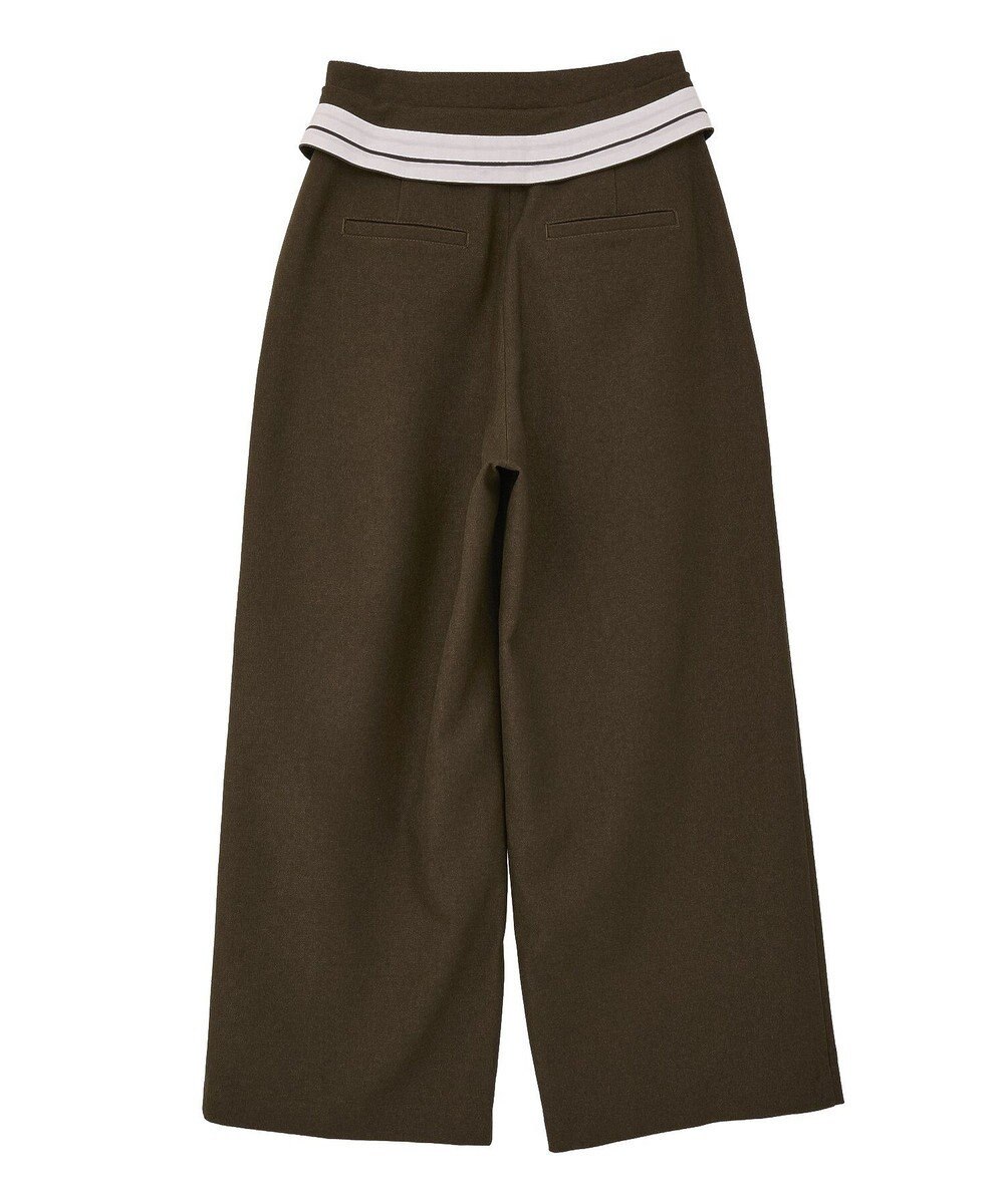 CRAFT STANDARD BOUTIQUE ウエスト折り返しスラックス 