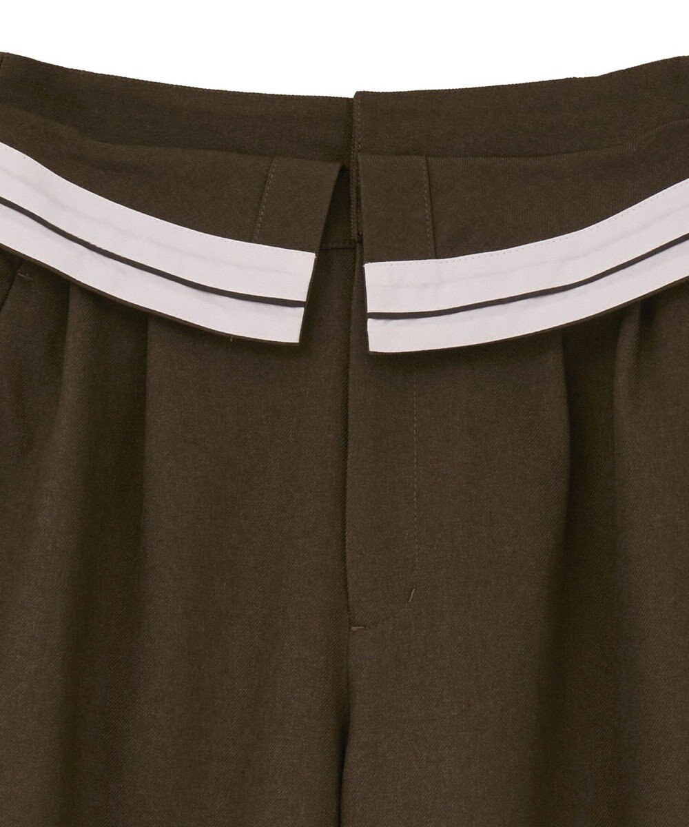 CRAFT STANDARD BOUTIQUE ウエスト折り返しスラックス 