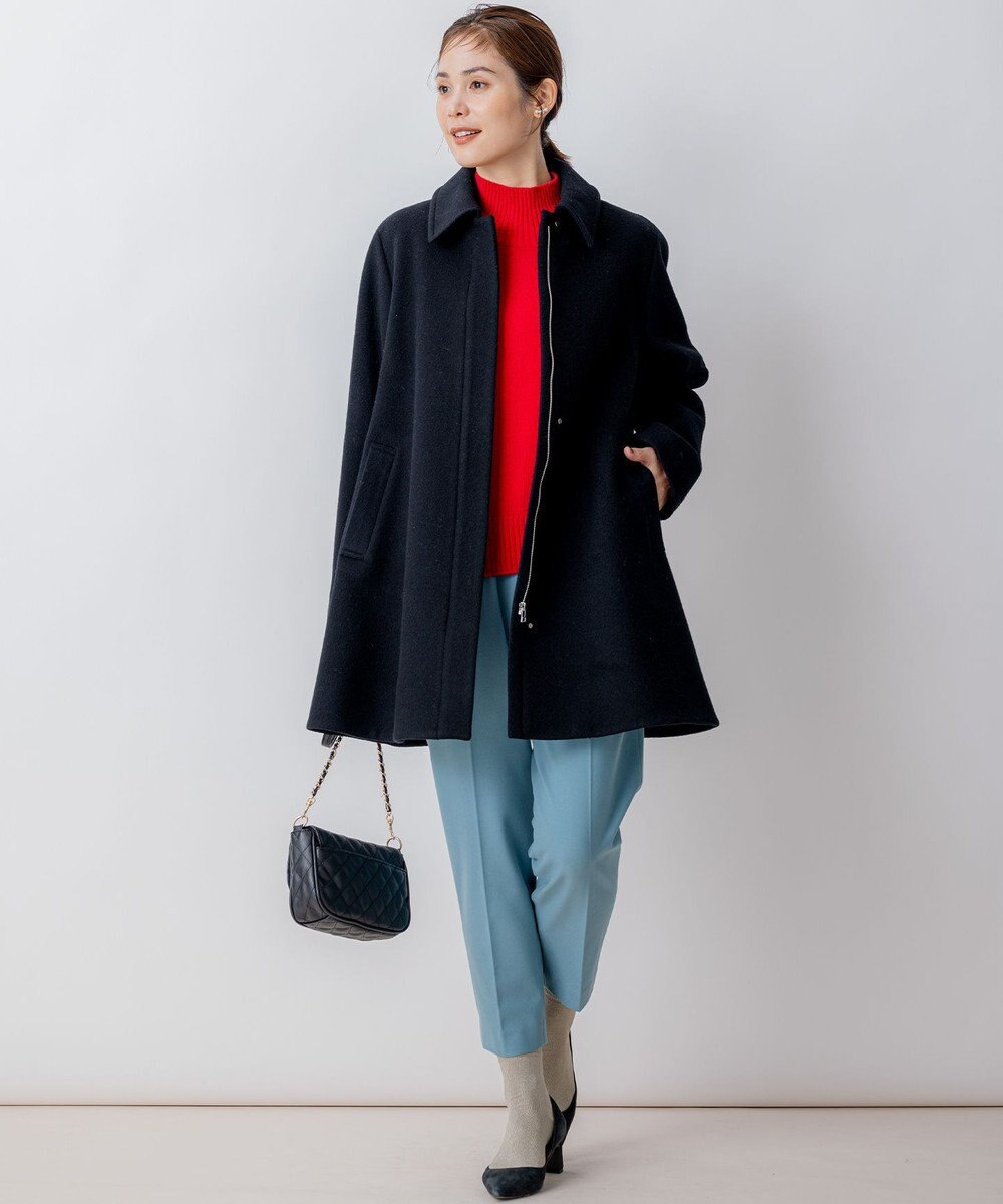 組曲 【8色展開・WEB限定】ウールカシミヤミックス ハイネック ニット 