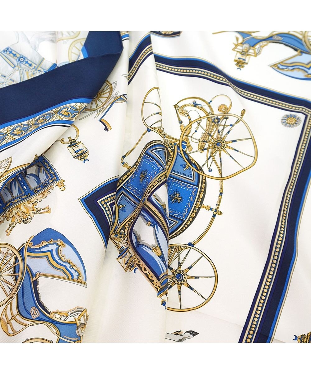 Marca ＜再登場！＞【伝統横濱スカーフ】馬車行列  大判 シルクツイル スカーフ 