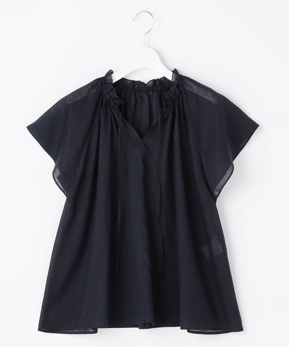 自由区 【WEB限定カラーあり】シアーラミーローンフリルデティール ブラウス 