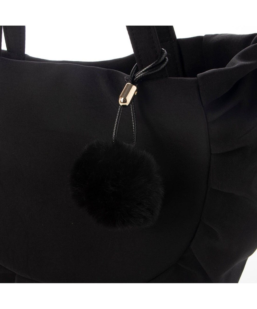 UNBILLION カシュカシュ cachecache / ポンポンつきラウンドミニトート 